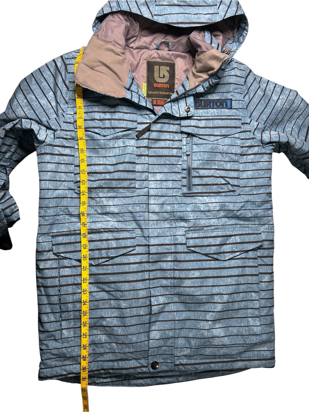 2014 Burton TWC Cannon Shaun White Snowboard Jacket Riptide Stripe M - Picture 11 of 14